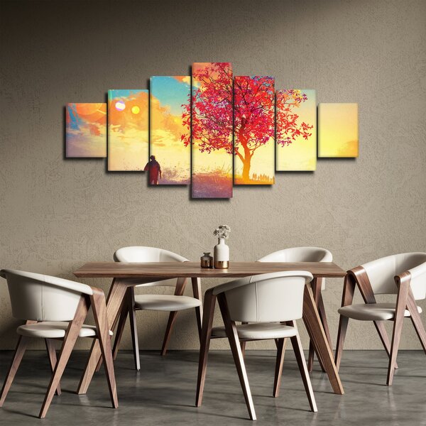 Obraz stromu na kopci (210x100 cm)