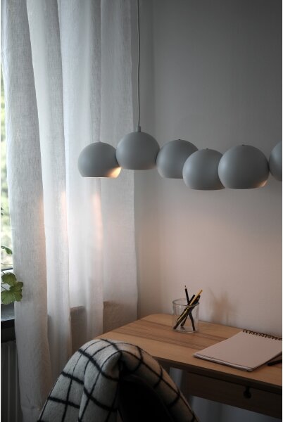 Markslöjd 108859 - Lustr na lanku CUPOLO 7xE14/40W/230V bílá