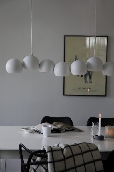 Markslöjd 108859 - Lustr na lanku CUPOLO 7xE14/40W/230V bílá