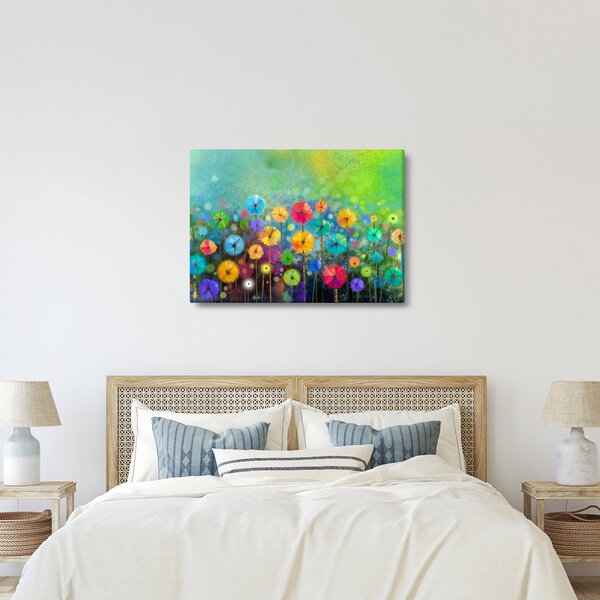Obraz - Abstraktní květiny (70x50 cm)