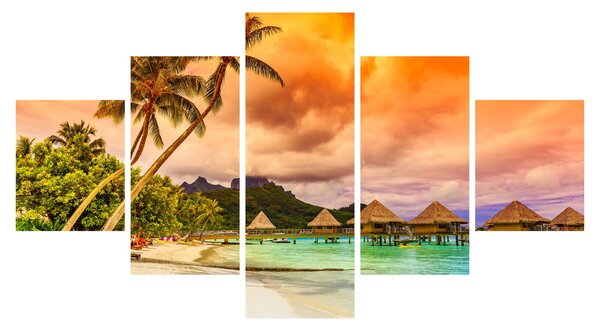 Obraz - Ostrov Bora Bora (125x70 cm)