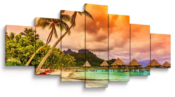 Obraz - Ostrov Bora Bora (210x100 cm)