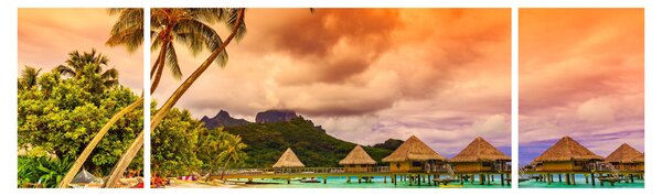 Obraz - Ostrov Bora Bora (170x50 cm)