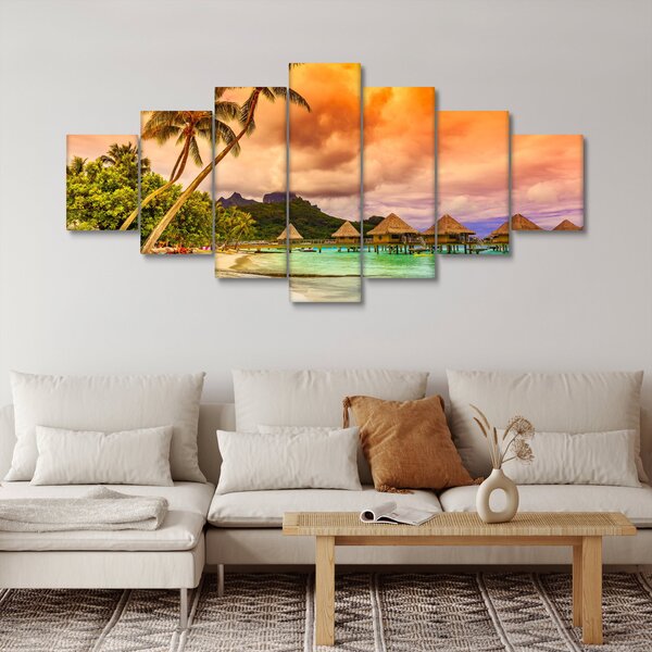 Obraz - Ostrov Bora Bora (210x100 cm)