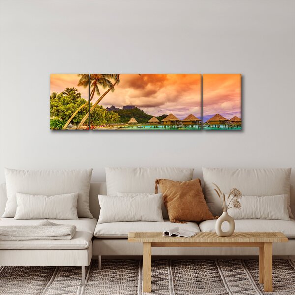 Obraz - Ostrov Bora Bora (170x50 cm)