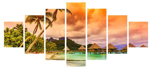 Obraz - Ostrov Bora Bora (210x100 cm)