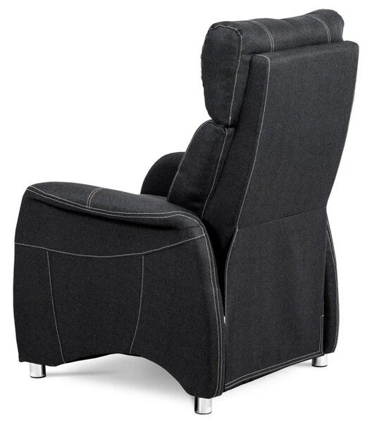 Šedé TV křeslo s mechanickým polohováním