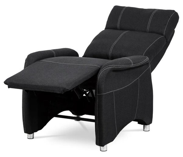 Šedé TV křeslo s mechanickým polohováním