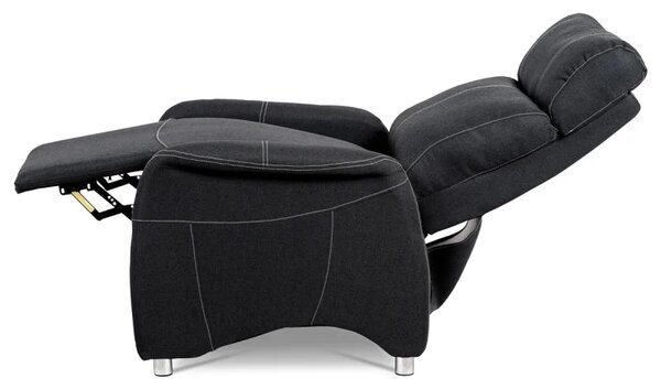 Šedé TV křeslo s mechanickým polohováním