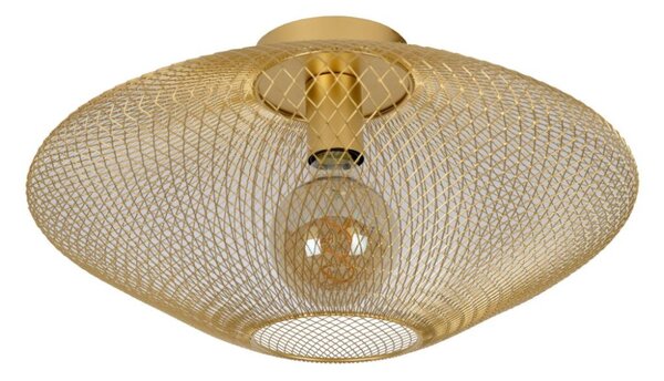 LUCIDE 21123/45/02 MESH Přisazené stropní svítidlo E27 1x40W matná zlatá/mosaz