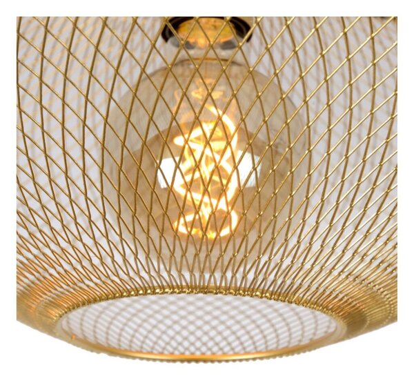 LUCIDE 21123/45/02 MESH Přisazené stropní svítidlo E27 1x40W matná zlatá/mosaz