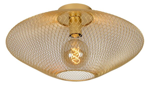 LUCIDE 21123/45/02 MESH Přisazené stropní svítidlo E27 1x40W matná zlatá/mosaz