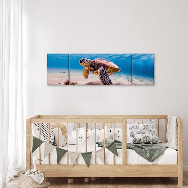 Obraz želvy v oceánu (170x50 cm)