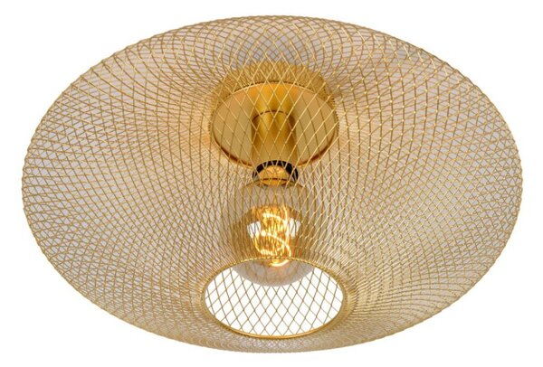 LUCIDE 21123/45/02 MESH Přisazené stropní svítidlo E27 1x40W matná zlatá/mosaz