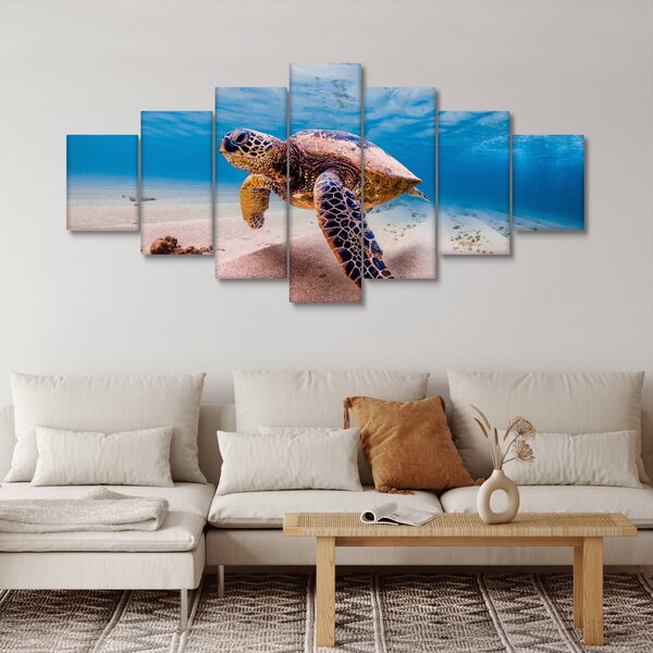 Obraz želvy v oceánu (210x100 cm)