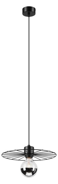 Lustr na lanku MONTANA 1xE27/15W/230V pr. 30 cm černá