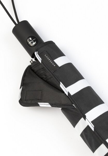Automatický deštník Lasessor 934 Strip black& white 95cm