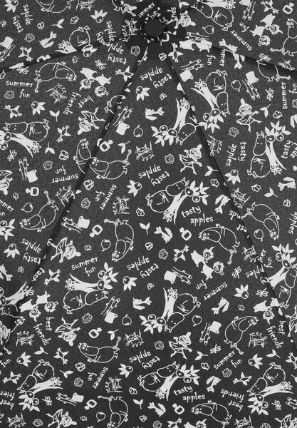 Lasessor Skládací deštník Moomin Garden black 100cm