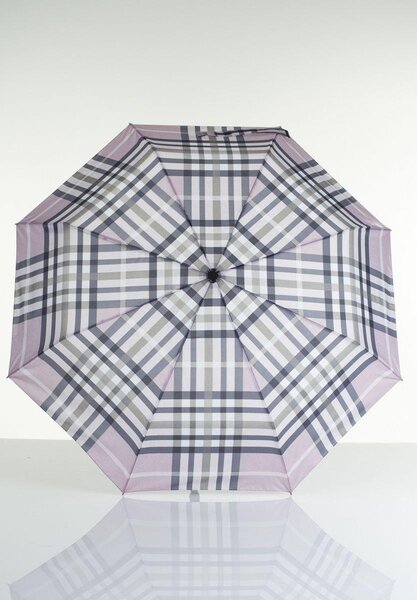 Automatický deštník Lasessor 913 Check pink 95cm
