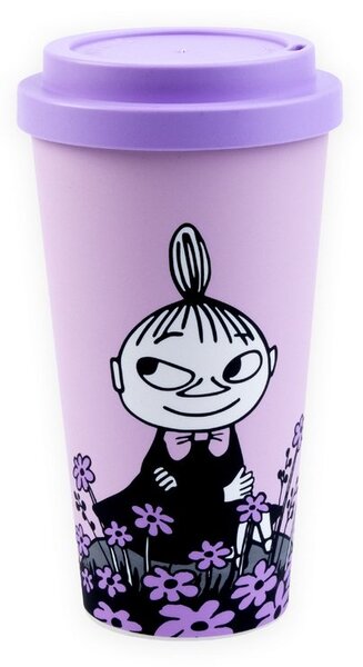 NordicBuddies Cestovní hrnek Little My Louka šeříkový 450ml