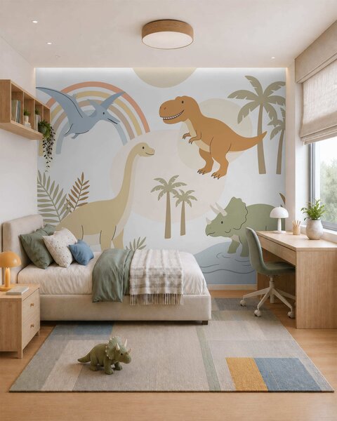Fototapety Dinosauři, Fototapety dětské, Fototapety dinosauři, w05842 : uwalls.cz