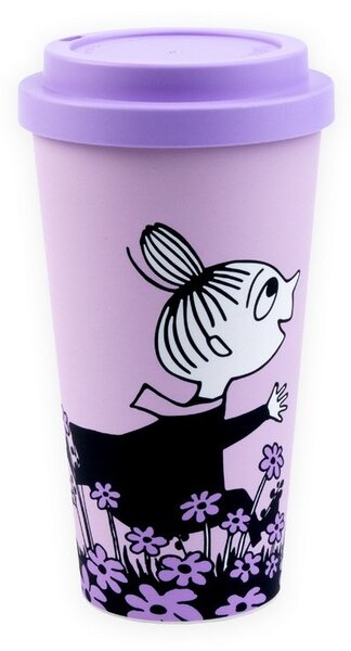 NordicBuddies Cestovní hrnek Little My Louka šeříkový 450ml
