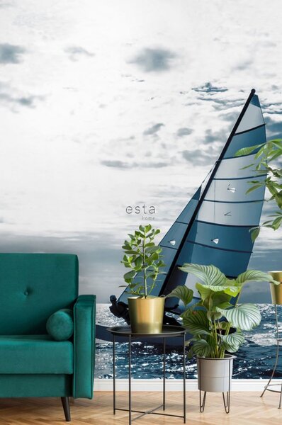 Vliesová obrazová tapeta Plachetnice 158846, 186 x 279 cm, Regatta Crew, Esta Home