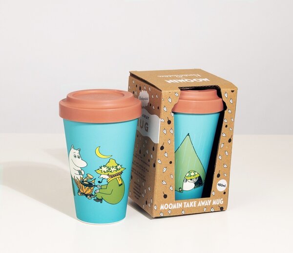 NordicBuddies Take-away hrnek Moomin Camping blue 400ml