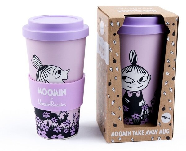 NordicBuddies Cestovní hrnek Little My Louka šeříkový 450ml