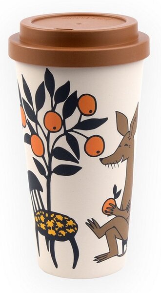 NordicBuddies Cestovní hrnek Moomin Sniff béžový 450ml