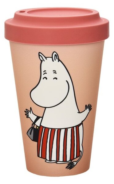NordicBuddies Cestovní hrnek Moominmamma oranžový 450ml