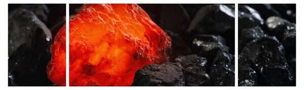 Obraz - Žhnoucí nerost (170x50 cm)