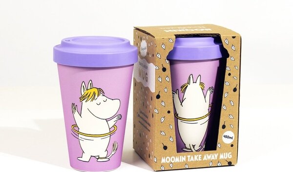 NordicBuddies Cestovní hrnek Snorkmaiden růžový 450ml