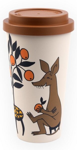 NordicBuddies Cestovní hrnek Moomin Sniff béžový 450ml