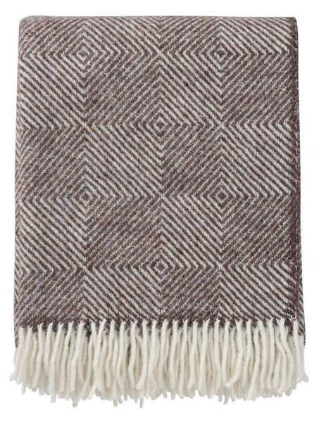 Klippan Vlněný pléd Gooseye brown 130x200