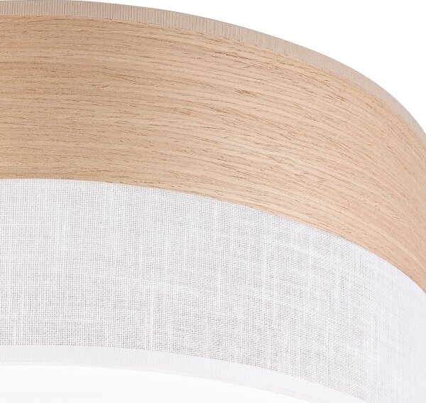 LED Stropní svítidlo SIRJA WOOD LED/36W/230V pr. 45 cm bílá/dub
