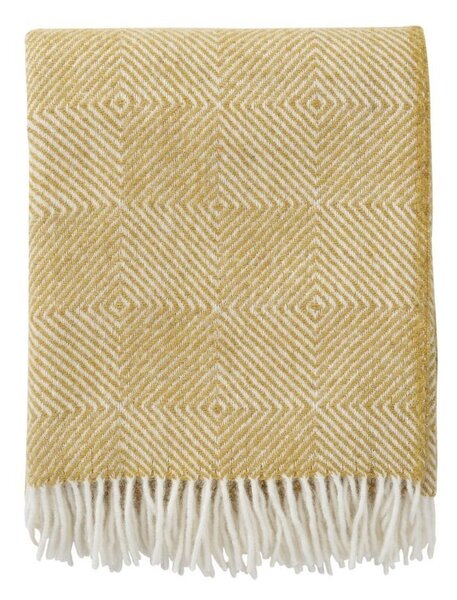 Klippan Vlněný pléd Gooseye yellow 130x200