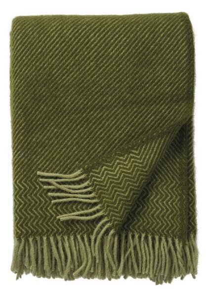 Klippan Vlněný pléd Bazaar green 130x200