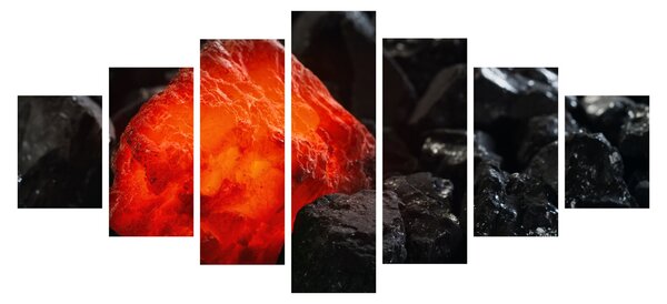 Obraz - Žhnoucí nerost (210x100 cm)