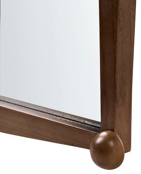 Zrcadlo TORTERON 61 cm 91 cm Dřevo paulovnie Hnědá