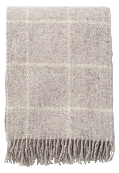 Klippan Vlněný pléd Vinga beige 130x200