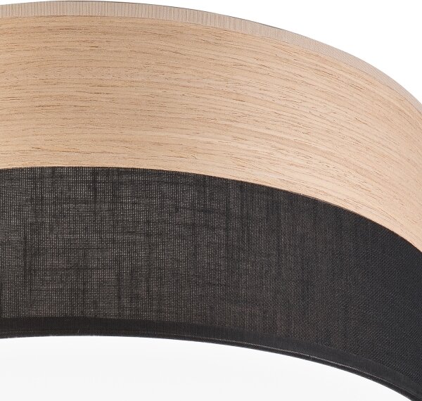 LED Stropní svítidlo SIRJA WOOD LED/36W/230V pr. 45 cm černá/dub