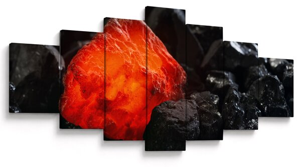 Obraz - Žhnoucí nerost (210x100 cm)