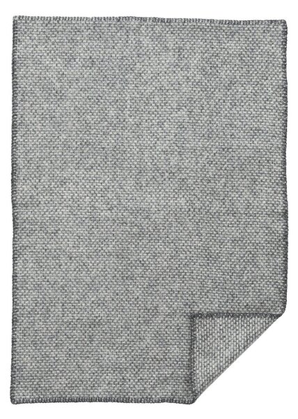 Klippan Vlněný dětský pléd Domino baby grey 65x90