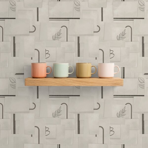 Tapety Abstraktní kompozice s obdélníky a větvemi, Tapety abstraktní, a01254 : uwalls.cz