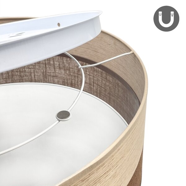 LED Stropní svítidlo SIRJA WOOD LED/36W/230V pr. 45 cm hnědá/dub