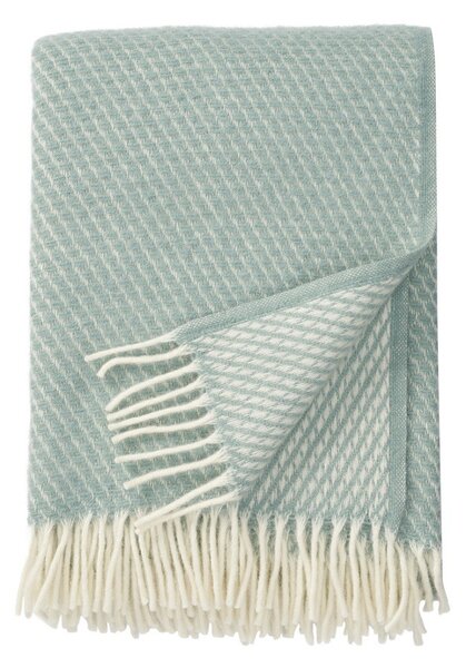 Klippan Vlněný pléd Velvet duck egg blue 130x200