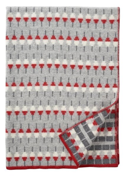 Klippan Vlněná deka Float grey 130x180