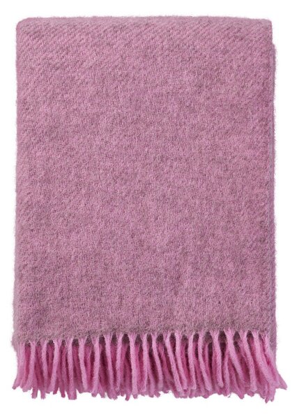 Klippan Vlněný pléd Gotland pink 130x200