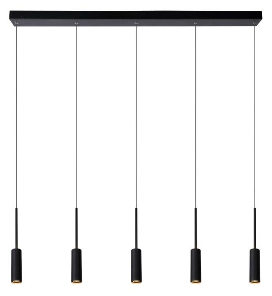 LUCIDE 24401/35/30 TUBULE Závěsné svítidlo LED 5x7W černá